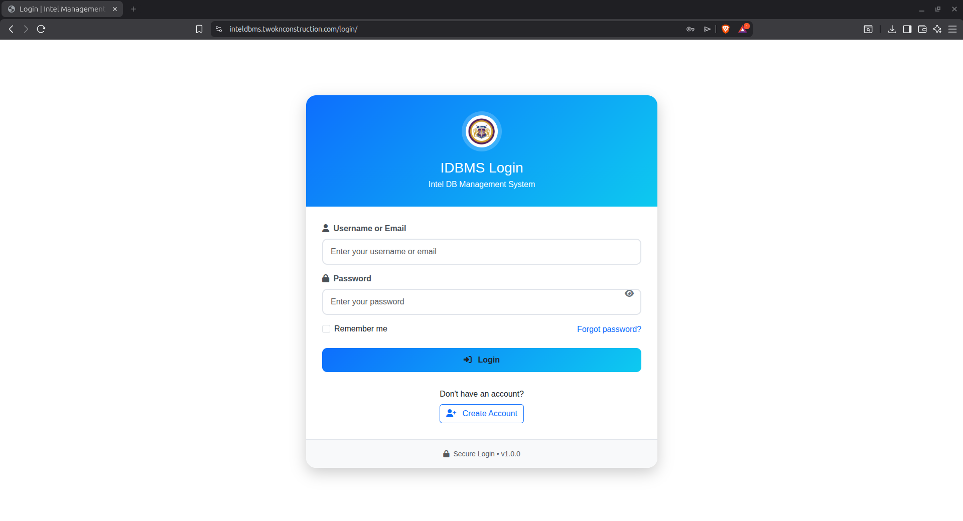 INTELDB MANAGEMENT SYSTEM